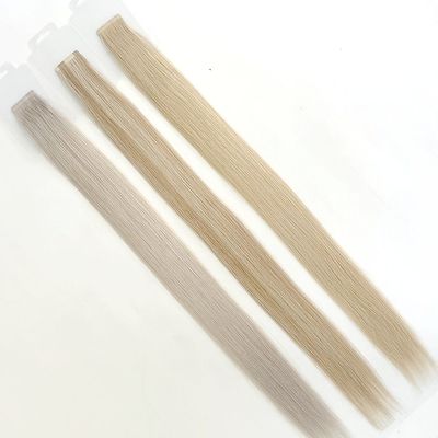 Blonde Farbe Nahtlos schlankes Band Haarverlängerungen für Frauen Farbstoff Farbstoff in US