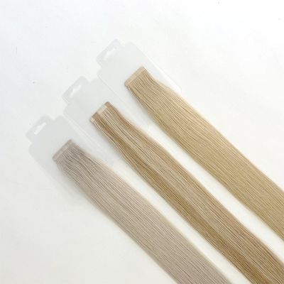Blonde Farbe Nahtlos schlankes Band Haarverlängerungen für Frauen Farbstoff Farbstoff in US