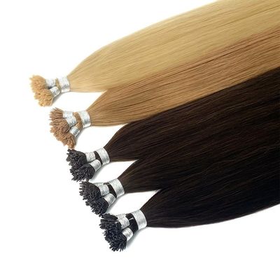 100% Remy Human Doppelgezogenes Europäisches Haar Vorgebunden Remy Keratin Y Spitze Haarverlängerung