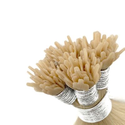 100% menschliche Haare vorgebundene Ventilator Spitze Keratin Y Spitze Haarverlängerungen für kundenspezifische Anfrage