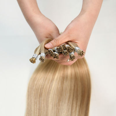 Brasilianische menschliche Haare I Spitze Erweiterungen 1 g/Strang Keratin Natürliche Fusion Keine Vergießung