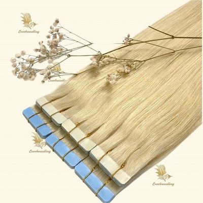 12A Grade Blonde Farbband Haarverlängerungen ohne Verwicklung und erschwinglich für verwicklungsfreie Haare