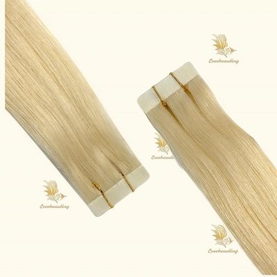 12A Grade Blonde Farbband Haarverlängerungen ohne Verwicklung und erschwinglich für verwicklungsfreie Haare