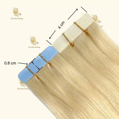 12A Grade Blonde Farbband Haarverlängerungen ohne Verwicklung und erschwinglich für verwicklungsfreie Haare