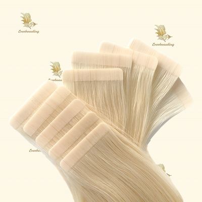 Rohblondes Haar Band Haarverlängerungen mit 200 Packungen / Karton 50,00cm * 8,00cm * 3,00cm