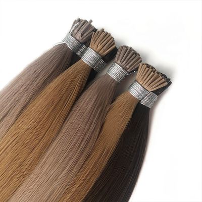 100% menschliche Haarverlängerungen Remy Russian I-Tip Muti-Farbe Zufriedenheit garantiert