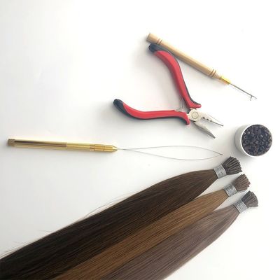 100% menschliche Haarverlängerungen Remy Russian I-Tip Muti-Farbe Zufriedenheit garantiert