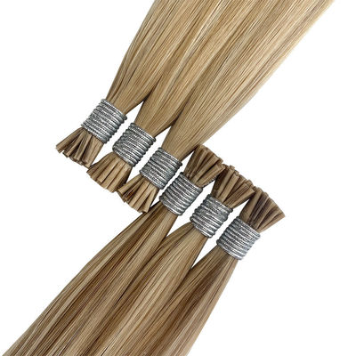 I-Tipp 20 Zoll Remy Extensions Vorabgebundenes menschliches Haar reines Jungfrauhaar mit Färbemittel