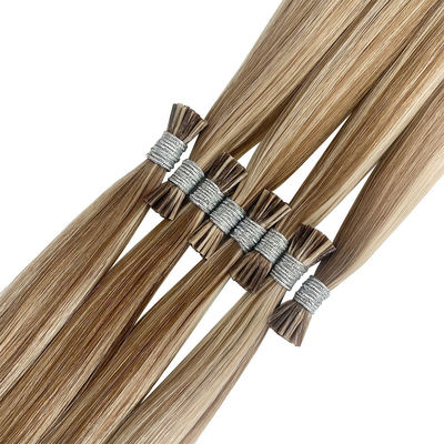 I-Tipp 20 Zoll Remy Extensions Vorabgebundenes menschliches Haar reines Jungfrauhaar mit Färbemittel