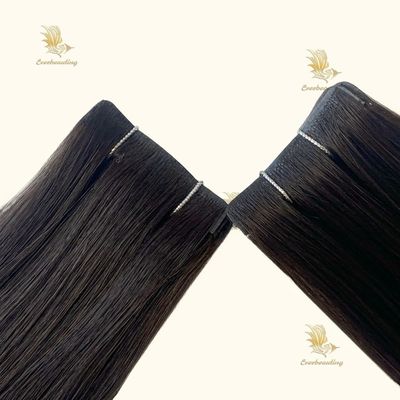 Europäische doppelt gezogene Nagelhaut intakt unsichtbar Genie gerade Haarwebe Erweiterungen