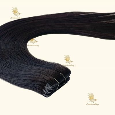 Europäische doppelt gezogene Nagelhaut intakt unsichtbar Genie gerade Haarwebe Erweiterungen