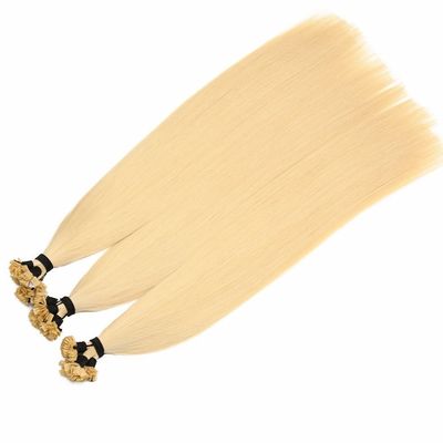 Straight Style Leichte Farbe 1g/Strang Flachspitze Keratin-Haarverlängerungen für menschliches Haar