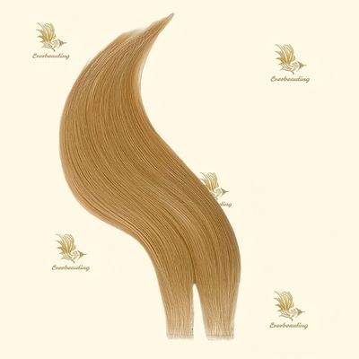 Natürliche Farbe Gerades unsichtbares Band In 100 jungfräuliche menschliche Haarverlängerungen innerhalb von 1