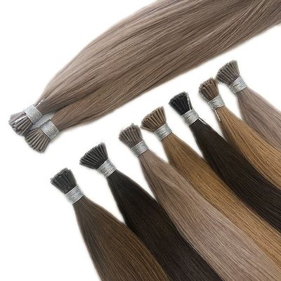 Personalisierte Anforderung Doppelt gezogenes Verhältnis Schönheitsarbeiten Haar Balayage I-Tip Haarverlängerungen