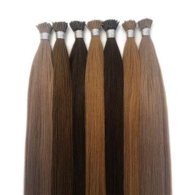 Personalisierte Anforderung Doppelt gezogenes Verhältnis Schönheitsarbeiten Haar Balayage I-Tip Haarverlängerungen