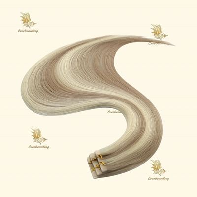 Trendy Superior Human Hair Cuticle Unversehrte Jungfrau Russische Unsichtbare Bindung in Haarverlängerungen