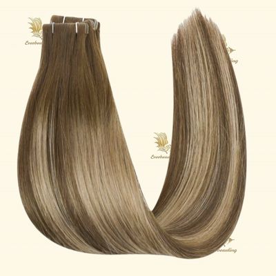 Trendy Superior Human Hair Cuticle Unversehrte Jungfrau Russische Unsichtbare Bindung in Haarverlängerungen