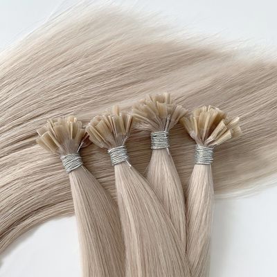 Verschiedene Farben russisches menschliches Haar Remy U Spitze Erweiterung ohne Haarausfall