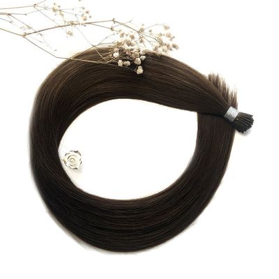 Remy menschliches Haar 12 Zoll 30 Zoll schwarzes Keratin I Tip Haarverlängerung für Itip-2405021