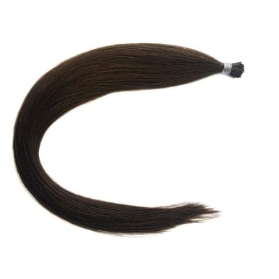 Remy menschliches Haar 12 Zoll 30 Zoll schwarzes Keratin I Tip Haarverlängerung für Itip-2405021