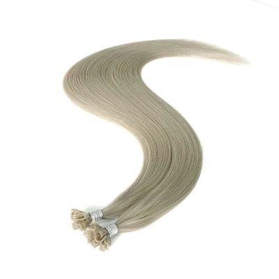 50cm * 8cm * 3cm Paketgröße Echte Haare Gerade Remy Nagel U Spitze Haarverlängerungen