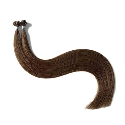 10 Farben Natürliche Gerade Einfache Remy menschliche Haarverlängerungen Keine Verwirrung Italienische Perlen Tipp