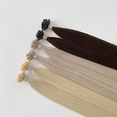 Kein Haarausfall und doppelt gezogenes Remy-Haar Keratin U Spitze Haarverlängerung für farbfähiges Haar