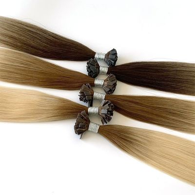 60 Farben vietnamesische menschliche Haarverlängerungen Gerade Haarverbindung Flat Tip Tone