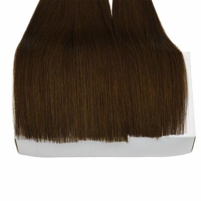 Vollzahlung Schwarz Flachspitze Haarverlängerungen 6-40 Zoll russisches Haar bereit für 18 Zoll