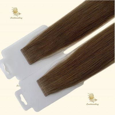 Farbe anpassen menschliche Haarverlängerung Slim Tape Stil Doppel gezeichnet russische Remy Haare