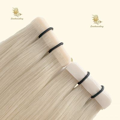 Luxuriöse Blonde Ombre Doppelbänder Haarverlängerungen für Salon-Versorgung Tape-240403