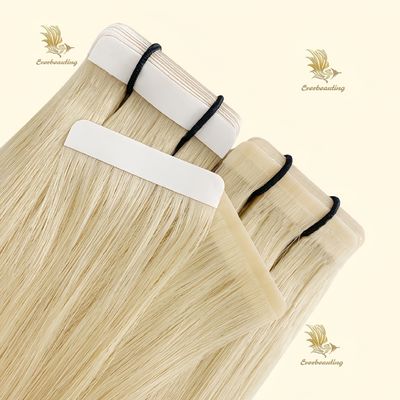 Luxuriöse Blonde Ombre Doppelbänder Haarverlängerungen für Salon-Versorgung Tape-240403