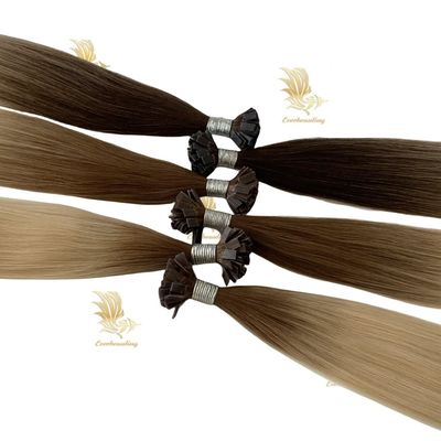 240530 Flachkeratin Spitze Haarverlängerung Nagelhaut Ausgerichtet Remy Russisches menschliches Haar 1 g/Streifen