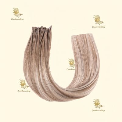 Slawische Haare Flachspitze Haarverlängerungen Keine Verwirrung Erste Zahlung Professionelle Grade