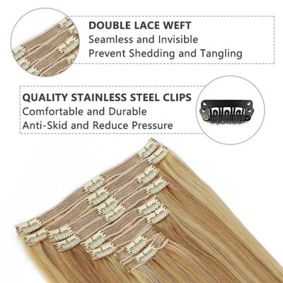 Produkte Doppelgezogene Clip in Haarverlängerungen CH-24256 Muti-Color Afro Kinky Curly