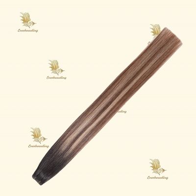 12A Schönheitsarbeiten Balayage Farb-Remy-Band in Haarverlängerung 100 menschliches Haar 7,5*70cm