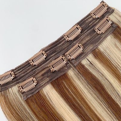 100g/PC 20 Zoll Höchste Grade 13A Doppelgezogener Clip in Haarverlängerung für weiße Frauen