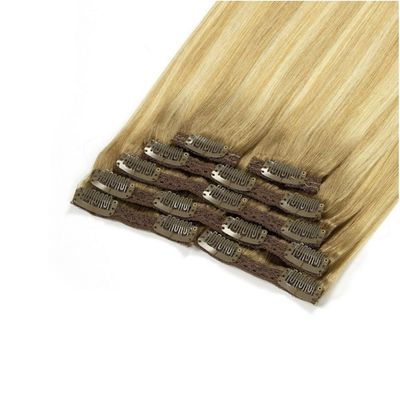 100g/pc Human Remy Doppelgezogene Spitzenclip in Haarverlängerung Brasilianische Haarklemme