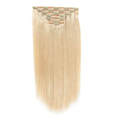 100g/pc Human Remy Doppelgezogene Spitzenclip in Haarverlängerung Brasilianische Haarklemme