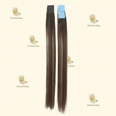 Unsichtbares Band doppelt gezogene Nagelhaut ausgerichtet Balayage Farbe Remy Jungfrau Haarverlängerungen