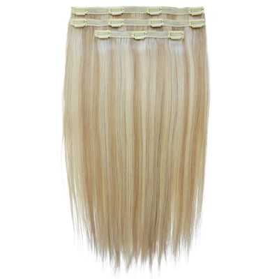 18 Zoll 20 Zoll 22 Zoll Clip in Haarverlängerungen doppelte Zöpfe 100% menschliches Haar