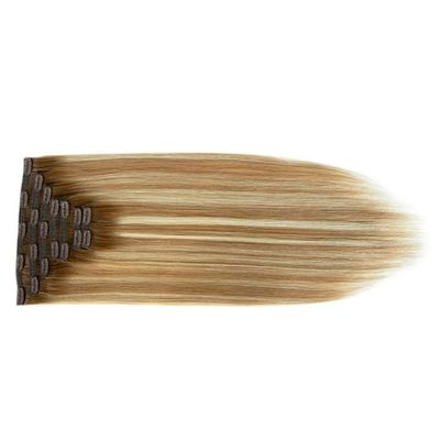 Vollkopf-Doppelgeflechtete Clip in Remy Human Hair Extension Package Bruttogewicht 0,300kg