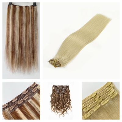 Remy Haare Dicke Clip Ins 100% menschliche Haare Extensiones Cabello Natürliche Cliphair-231013
