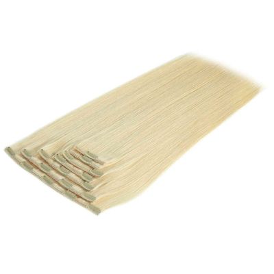 Russian Virgin Hair Clip in Human Hair Extensions Vorgebundene Styling Clips 100 g / Stück