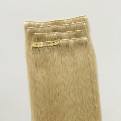 Russian Virgin Hair Clip in Human Hair Extensions Vorgebundene Styling Clips 100 g / Stück