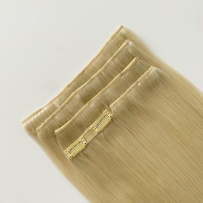 Russian Virgin Hair Clip in Human Hair Extensions Vorgebundene Styling Clips 100 g / Stück