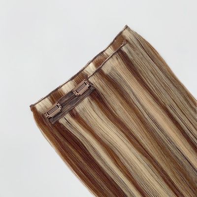 Überlegene Haare 20 Zoll Helle Farbe Remy menschliche Haare Clip Ins Erweiterungen Verkäufer Farbstoff