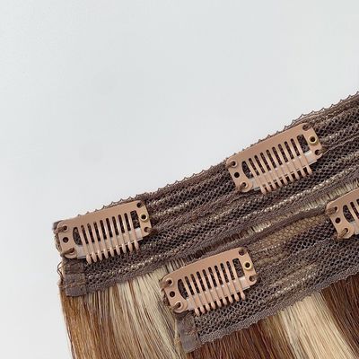 Überlegene Haare 20 Zoll Helle Farbe Remy menschliche Haare Clip Ins Erweiterungen Verkäufer Farbstoff