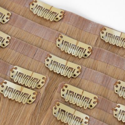 Virgin Remy Unsichtbare PU Haut nahtlose Clip in Haarverlängerung für kundenspezifische Anforderungen