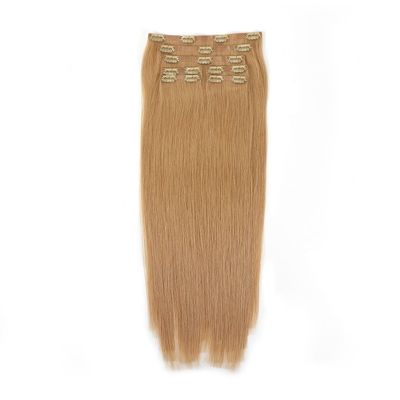 Nahtloser indischer Clip für Haarverlängerungen 100% russischer menschlicher Remy Clip für Haarverlängerungen